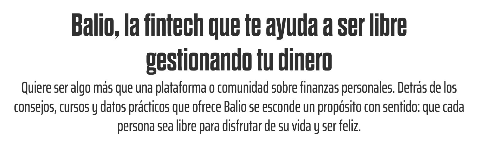 Recorte de la entrevista de la revista Emprendedores a Balio